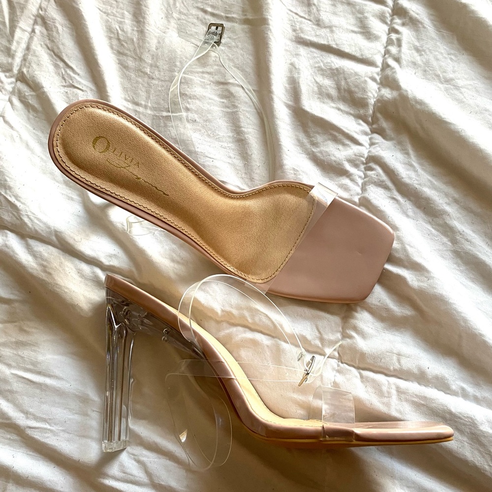 Clear heels